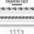 Ornamental Scrollwork SVG Bundle | Decorative Scroll Design for Laser Engraving & CNC