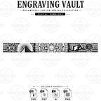Aztec Tribal slide laser engraving files, digital download, SVG Dxf Ai PNG