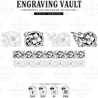 Ornamental Scrollwork SVG Bundle | Decorative Scroll Design for Laser Engraving & CNC