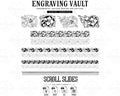 Ornamental Scrollwork SVG Bundle | Decorative Scroll Design for Laser Engraving & CNC