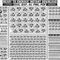Filigree Scroll Laser Engraving Pattern (svg, dxf, ai, png, pdf Digital Download)
